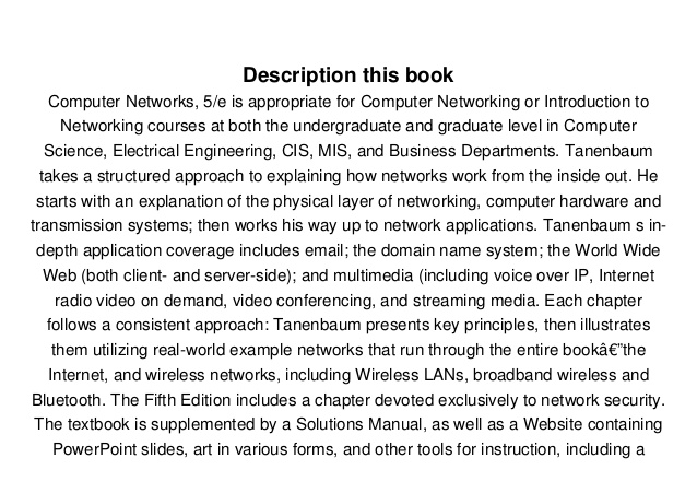 Computer networks pdf
